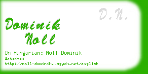 dominik noll business card